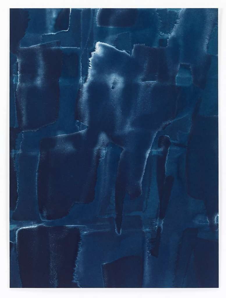 Untitled (E-30), cyanotype on Fabriano paper, exposed, 2005 Marco Breuer and courtesy of Von Lintel Gallery, New York (30051)