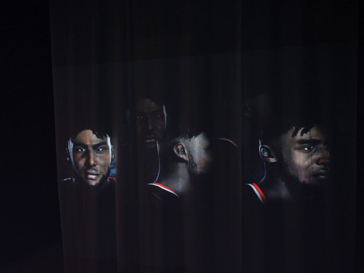 <div>Rindon Johnson, <em>Away with You</em>, 2016. Installationsansicht <em>How to Win at Photography – Die Fotografie als Spiel, </em>Fotomuseum Winterthur © Fotomuseum Winterthur / Conradin Frei</div>