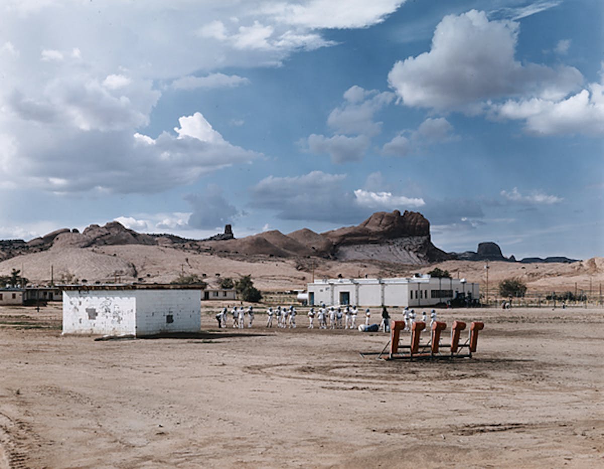 The Eagles of Kayenta Junior High School at Football Practice, Kayenta