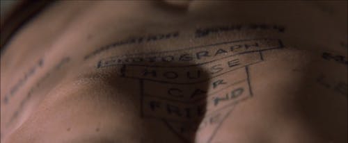 Screenshot from Memento, USA 2000, Christopher Nolan