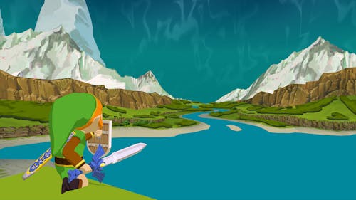 screenshot from The Legend of Zelda: The Wind Waker, 2014, by Jeremy B
