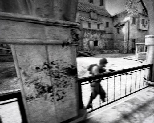 Passing by, screenshot from Day of Defeat: Source, 2012, by Kent Sheely