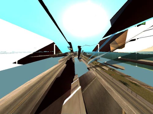 Tangle, screenshot from Grand Theft Auto: San Andreas, 2010, by Kent Sheely