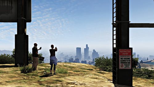 Untitled (Vinewood Hills), screenshot from Grand Theft Auto V, 2014, by Fernando Pereira Gomes