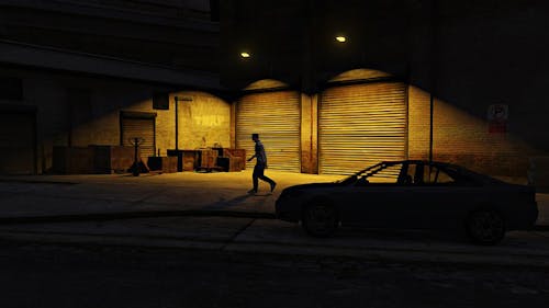Untitled (Mutiny Road), screenshot from Grand Theft Auto V, 2014, by Fernando Pereira Gomes